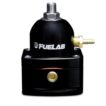 Fuelab 515 EFI Adjustable FPR 25-90 PSI (2) -10AN In (1) -6AN Return - Black