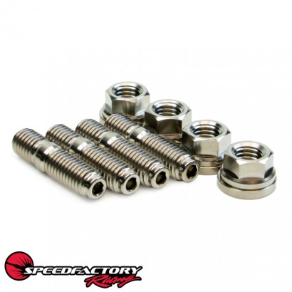 SpeedFactory Racing Titanium Turbo to Manifold Stud Kit – 4pc
