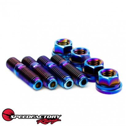 SpeedFactory Racing Titanium Turbo to Manifold Stud Kit – 4pc