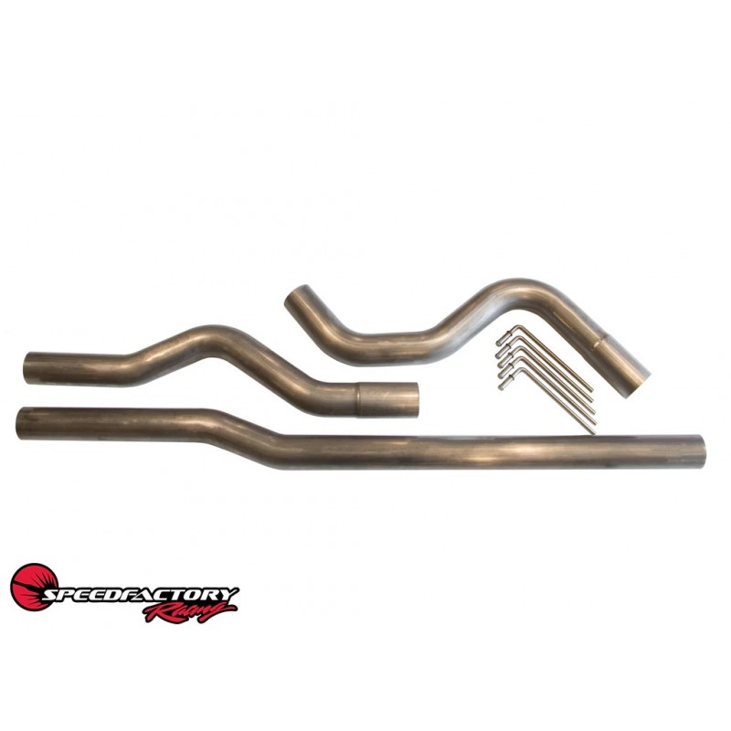 SpeedFactory Racing 3" Stainless Steel Mandrel Bent CatBack Exhaust