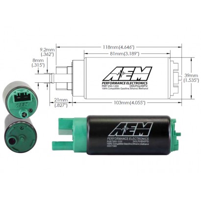 AEM 340LPH E85 High Flow In-Tank Fuel Pump