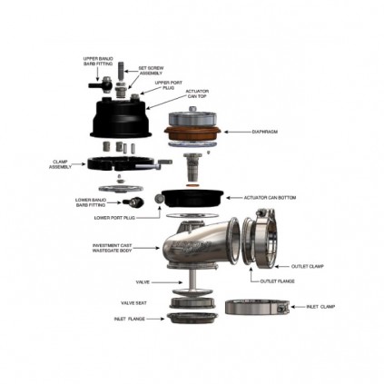 Precision 66mm V-Band Wastegate