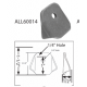 Allstar Body Brace Tabs Round Tube 4pk 1/4in Hole ALL60014