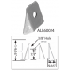 Allstar Body Brace Tabs Flat Mount 4pk 3/8in Hole ALL60024