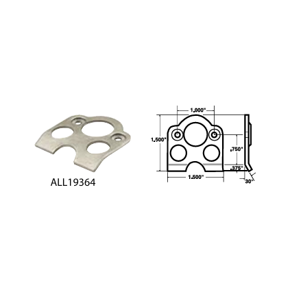 Allstar Quick Turn Brackets 10pk Weld-on Lightweight ALL19364