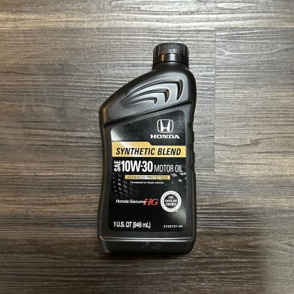 Honda 10W-30 Blended Synthetic Motor Oil 1qt