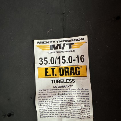 Mickey Thompson ET Drag Tire - 35.0/15.0-16