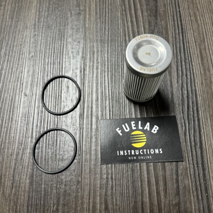 Fuelab 6 Micron Micro-Fiberglass Replacement Element - 3in w/2 O-Rings