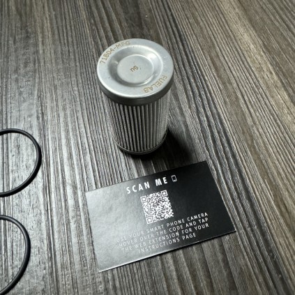 Fuelab 6 Micron Micro-Fiberglass Replacement Element - 3in w/2 O-Rings