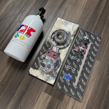 Nitrous Express Direct Port 4cyl Wet Kit 10lbs Bottle
