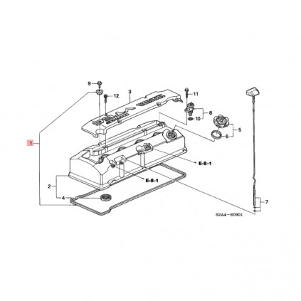 Honda OEM S2000 Valve Cover Kit 12040-PCX-305