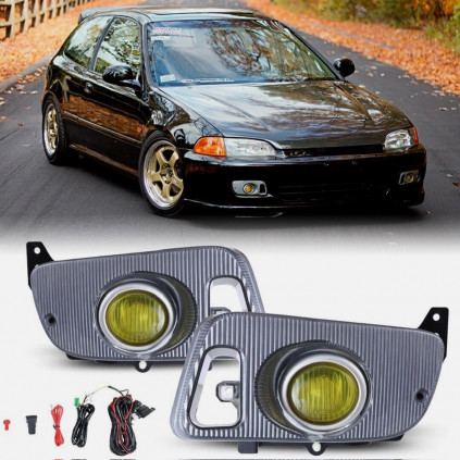 Honda Civic 1992-1995 EG Fog Lights Amber