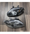 Honda Civic 1999-2000 Headlights Amber / Black Housing