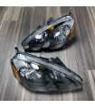 Acura RSX 2002-2004 Headlights Amber / Black Housing