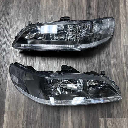 Honda Accord 1998-2002 Headlights Black Housing