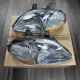 Honda Civic 1996-1998 Headlights Clear Amber Reflector