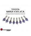 SpeedFactory Racing Toyota MR2 / Celica Titanium Exhaust Manifold Stud Kit Burnt
