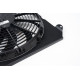 CSF 92-00 Honda Civic All-Aluminum Fan Shroud w/12in SPAL Fan - Black Finish