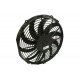 CSF 92-00 Honda Civic All-Aluminum Fan Shroud w/12in SPAL Fan - Black Finish